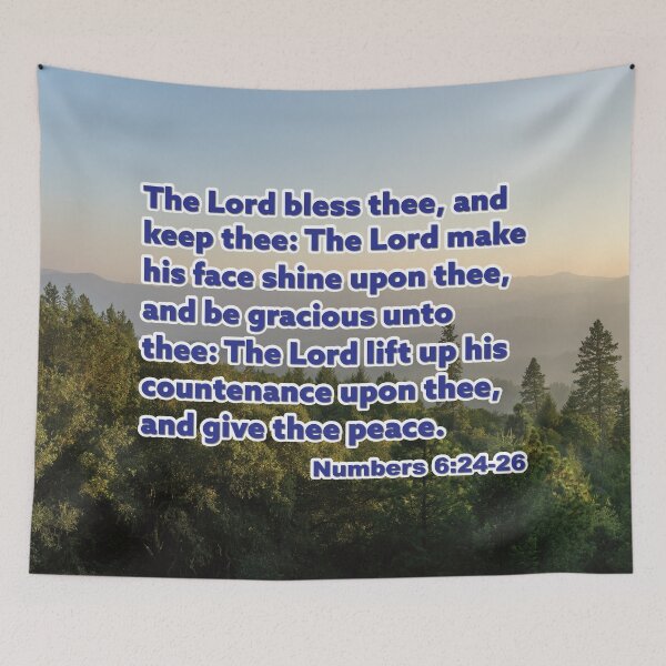 Item preview, Numbers 6 24-26 The Lord Bless Thee - Inspirational Bible Verse designed and sold by InsprtnlArtbyDP.
