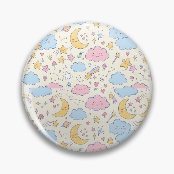 Item preview, Moon Aesthetic Seamless Pattern Collection Decorative Graphic Design designed and sold by ART ATTACK ZONE.
