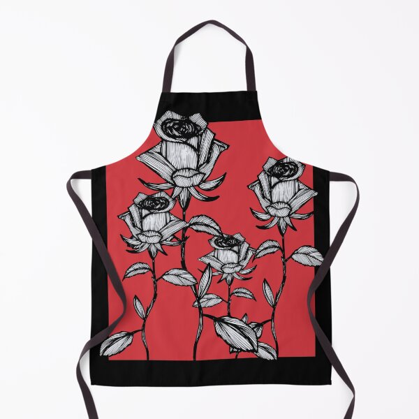 Item preview, Hand Drawn Four Ink Roses on Red - for Mom designed and sold by Francicci.