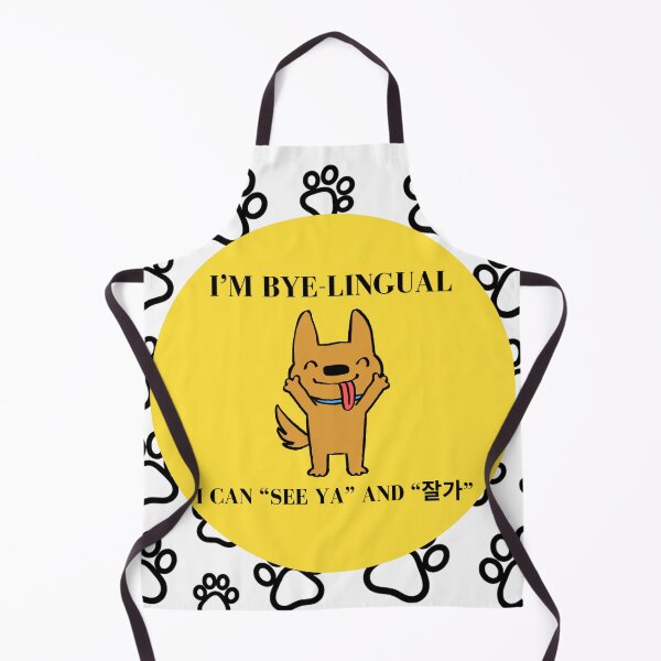 Item preview,  Bye-lingual Korean Dog designed and sold by LisaLousPuns.