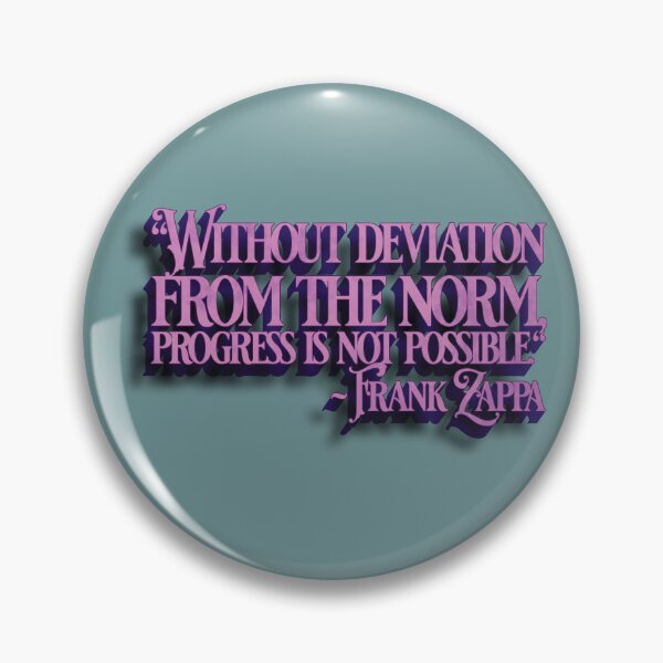 Item preview, Frank Zappa Quote Stencil (Deviation = Progress) designed and sold by Cathedral of Curiosity.