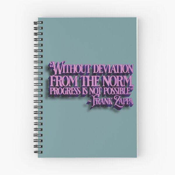 Item preview, Frank Zappa Quote Stencil (Deviation = Progress) designed and sold by Cathedral of Curiosity.