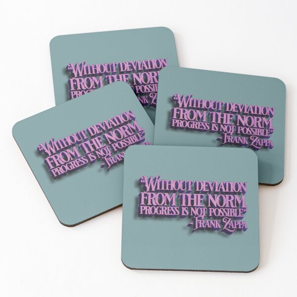 Item preview, Frank Zappa Quote Stencil (Deviation = Progress) designed and sold by Cathedral of Curiosity.