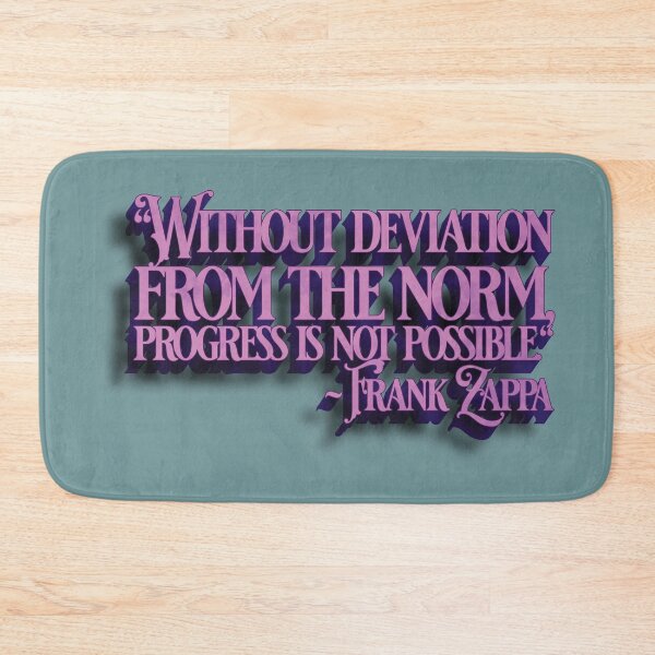Item preview, Frank Zappa Quote Stencil (Deviation = Progress) designed and sold by Cathedral of Curiosity.