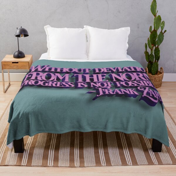 Item preview, Frank Zappa Quote Stencil (Deviation = Progress) designed and sold by Cathedral of Curiosity.