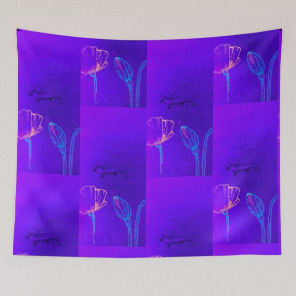 Item preview, Hammerhead and poppies designed and sold by BolenRonald.