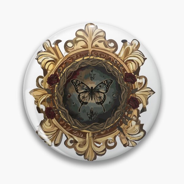 Item preview, Vintage Gothic Butterfly Frame Dark Academia Illustration designed and sold by ARACREATIVECO.