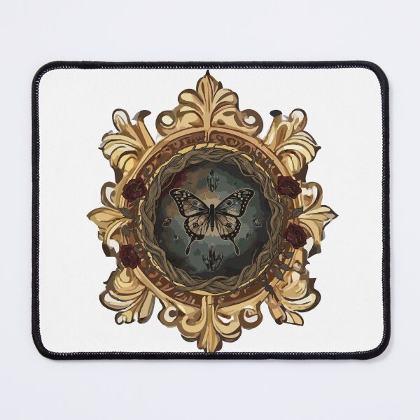 Item preview, Vintage Gothic Butterfly Frame Dark Academia Illustration designed and sold by ARACREATIVECO.