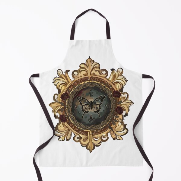 Item preview, Vintage Gothic Butterfly Frame Dark Academia Illustration designed and sold by ARACREATIVECO.