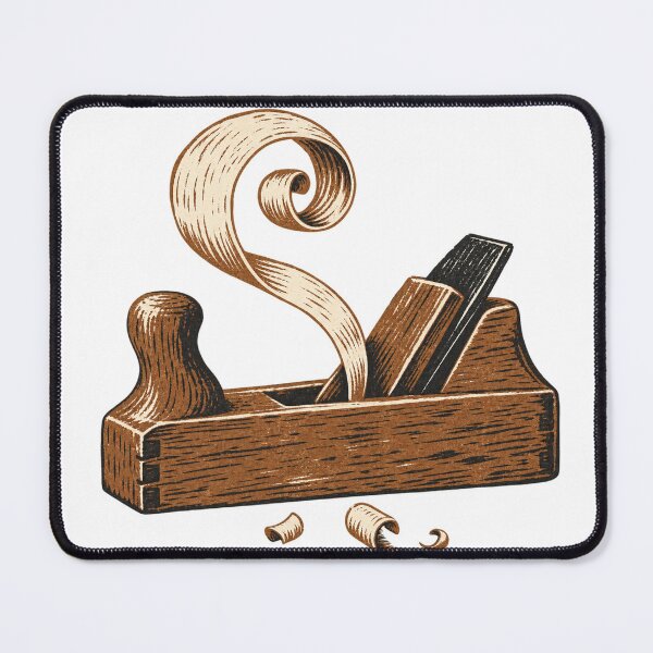 Item preview, Vintage Hand Plane With Curling Wood Shaving designed and sold by eignvalue.