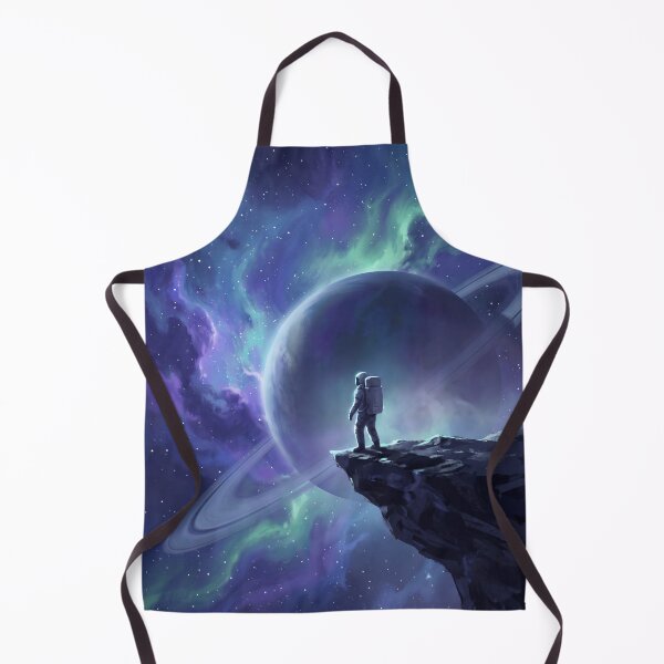 Item preview, Cosmic Wanderer Astronaut on Cliff Nebula Galaxy Space Art designed and sold by SnazzifyDigital.