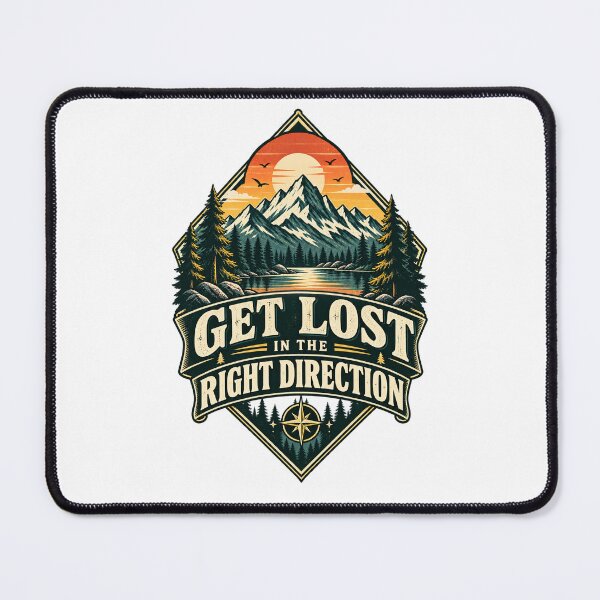 Item preview, Get Lost In The Right Direction - Retro Hiking designed and sold by Ridaelb.