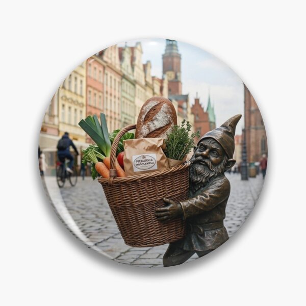 Item preview, Grocery Basket Gnome Art Print – Charming Food Lover Gift, Poland Travel Decor designed and sold by Purrfecta.