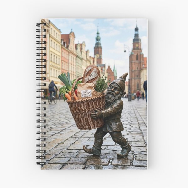 Item preview, Grocery Basket Gnome Art Print – Charming Food Lover Gift, Poland Travel Decor designed and sold by Purrfecta.