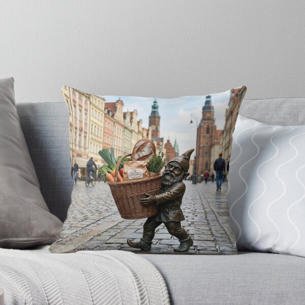 Item preview, Grocery Basket Gnome Art Print – Charming Food Lover Gift, Poland Travel Decor designed and sold by Purrfecta.