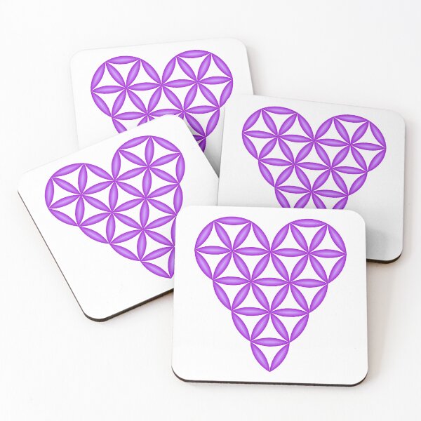 Item preview, Sacred Heart of Life 3D Purple designed and sold by iSacredGeometry.