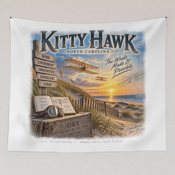 Item preview, Kitty Hawk NC Winds of Flight designed and sold by The Coastal Route.