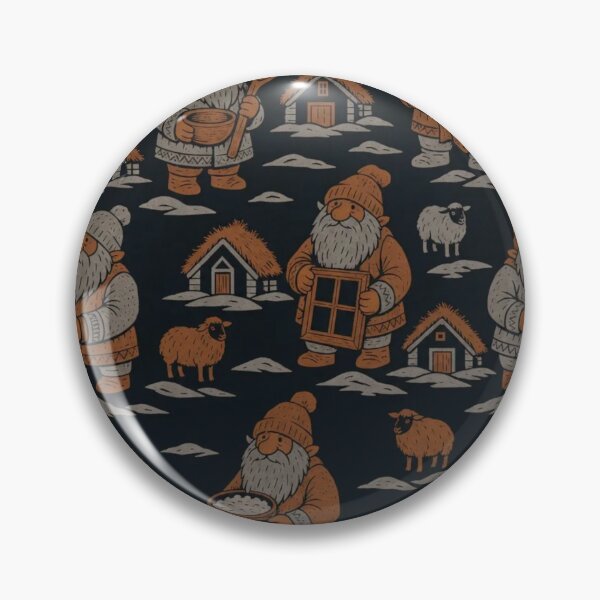 Item preview, Yule Lads Thirteen Icelandic Repeat | Jolasveinar Folklore Winter Pattern designed and sold by StickyGuys.