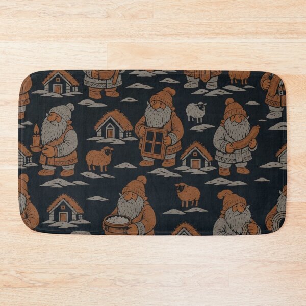 Item preview, Yule Lads Thirteen Icelandic Repeat | Jolasveinar Folklore Winter Pattern designed and sold by StickyGuys.