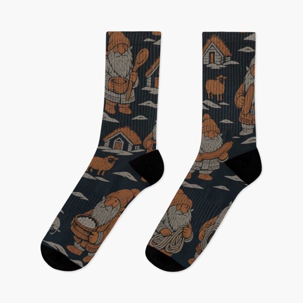 Item preview, Yule Lads Thirteen Icelandic Repeat | Jolasveinar Folklore Winter Pattern designed and sold by StickyGuys.
