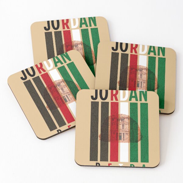 Item preview, Jordan Petra Treasury Retro Flag Travel T-Shirt Design designed and sold by Retroteez.