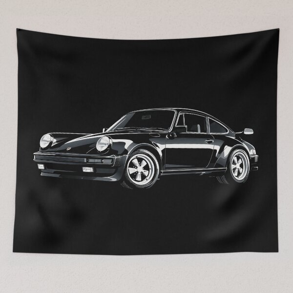 Item preview, Black Porsche 911 – Classic Air-Cooled Sports Car Art designed and sold by Stinky Lincy's Apparel Company.