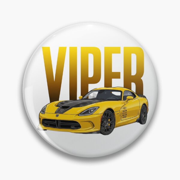 Item preview, Yellow Dodge Viper SRT GTS V10 American Supercar Vector Art designed and sold by Motorline44.