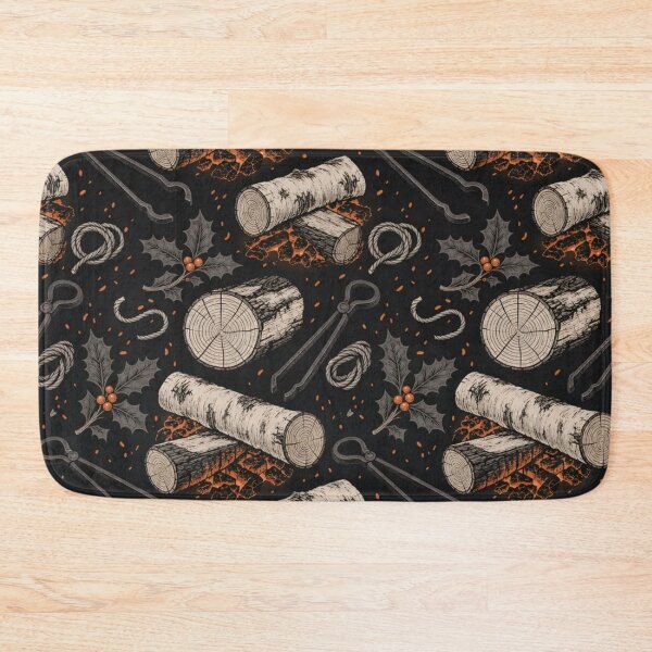 Item preview, Yule Log Ember and Ash Repeat | Midwinter Hearth Fire Pattern designed and sold by StickyGuys.