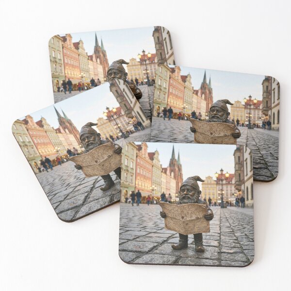 Item preview, Lost with a Map Gnome Art Print – Funny Travel Gift, Poland Travel Decor designed and sold by Purrfecta.