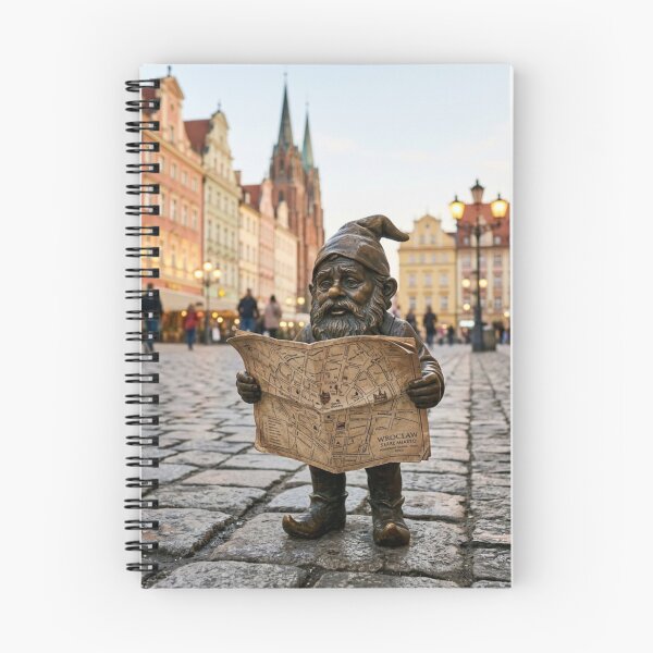 Item preview, Lost with a Map Gnome Art Print – Funny Travel Gift, Poland Travel Decor designed and sold by Purrfecta.