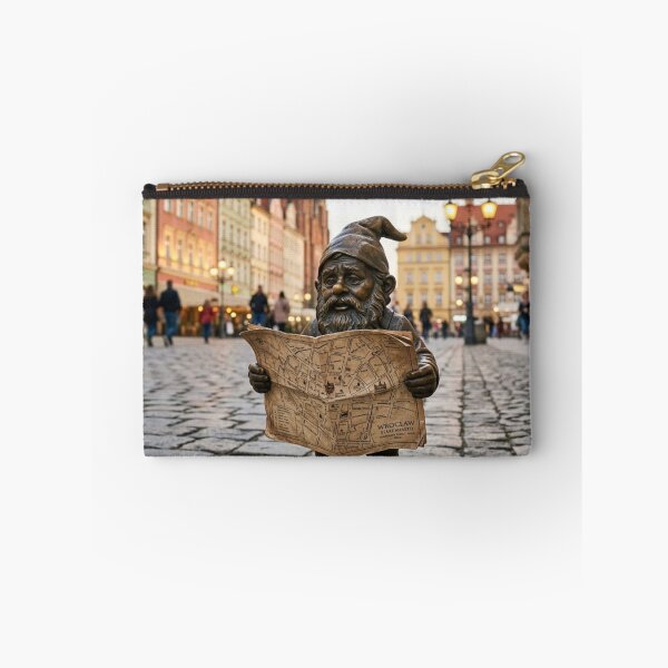Item preview, Lost with a Map Gnome Art Print – Funny Travel Gift, Poland Travel Decor designed and sold by Purrfecta.