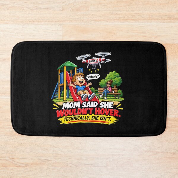 Item preview, MOM SAID SHE WOULDN’T HOVER. TECHNICALLY, SHE ISN’T designed and sold by signshirtz.