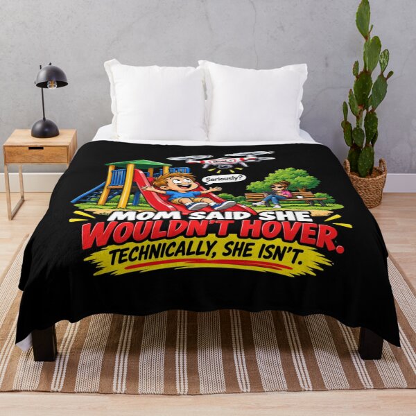 Item preview, MOM SAID SHE WOULDN’T HOVER. TECHNICALLY, SHE ISN’T designed and sold by signshirtz.