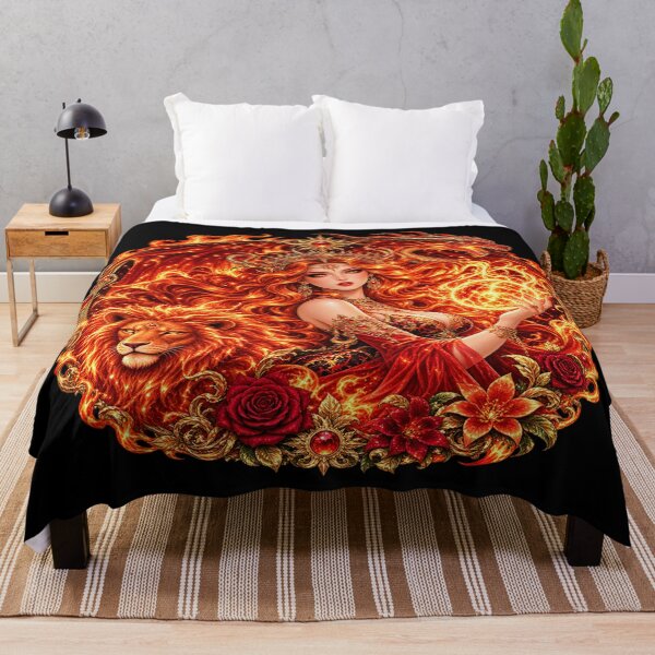 Item preview, Fire Goddess – Dragon and Lion of Elemental Power designed and sold by TroviTutto.