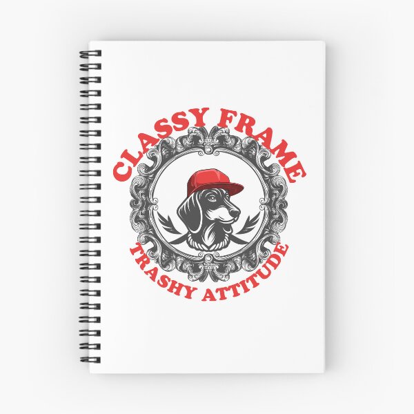 Item preview, Funny Dachshund Classy Frame Trashy Attitude Dog designed and sold by ARACREATIVECO.