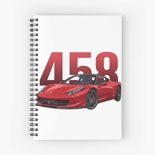 Item preview, Red Ferrari 458 Italia V8 Italian Supercar Vector Art designed and sold by Motorline44.