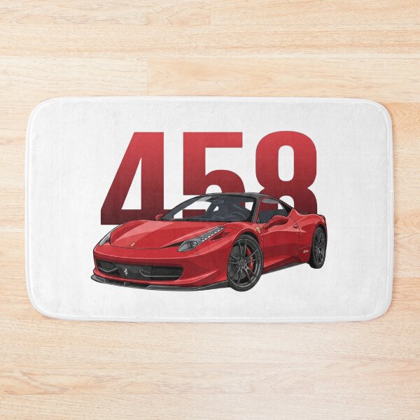 Item preview, Red Ferrari 458 Italia V8 Italian Supercar Vector Art designed and sold by Motorline44.