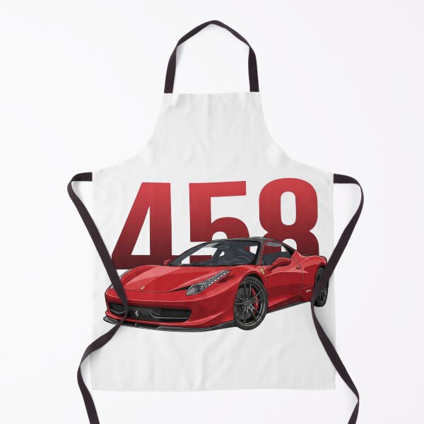 Item preview, Red Ferrari 458 Italia V8 Italian Supercar Vector Art designed and sold by Motorline44.