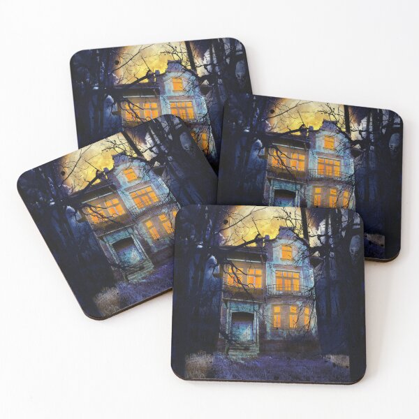 Item preview, Haunted House (Blue and Orange Version) designed and sold by JanGrackle.