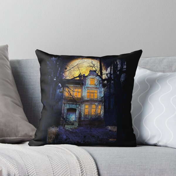 Item preview, Haunted House (Blue and Orange Version) designed and sold by JanGrackle.