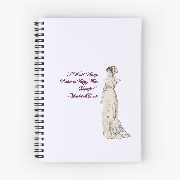 Item preview, Happy Rather Than Dignified Charlotte Bronte Jane Eyre Quote designed and sold by WillowNox7.