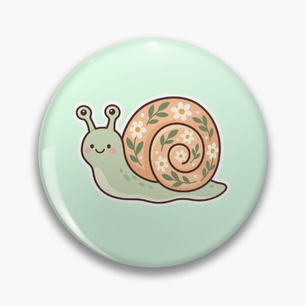 Item preview, Cute Snail With Shell Pattern Cute Sticker Design designed and sold by Inkworksbyshery.