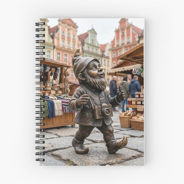 Item preview, Sightseeing Tourist Gnome Art Print – Quirky Sightseeing Gift, Poland Travel Decor designed and sold by Purrfecta.