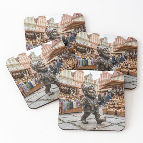 Item preview, Sightseeing Tourist Gnome Art Print – Quirky Sightseeing Gift, Poland Travel Decor designed and sold by Purrfecta.