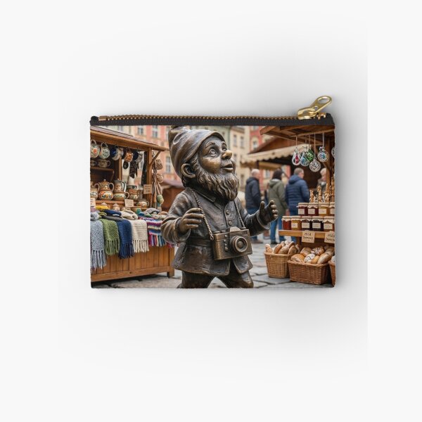 Item preview, Sightseeing Tourist Gnome Art Print – Quirky Sightseeing Gift, Poland Travel Decor designed and sold by Purrfecta.