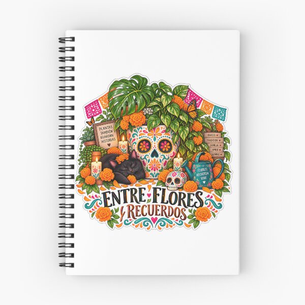 Item preview, Entre Flores y Recuerdos | Día de los Muertos Plant Art designed and sold by CottageGardenCo.