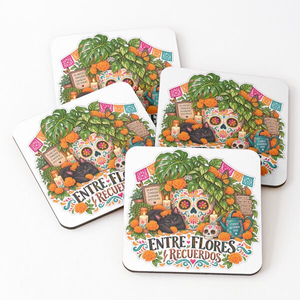 Item preview, Entre Flores y Recuerdos | Día de los Muertos Plant Art designed and sold by CottageGardenCo.