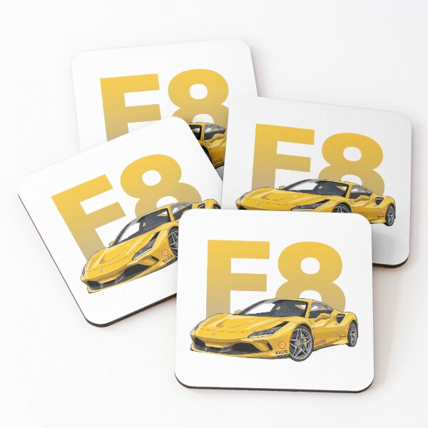 Item preview, Ferrari F8 Tributo Amarillo Giallo Modena V8 Biturbo Arte Vectorial designed and sold by Motorline44.