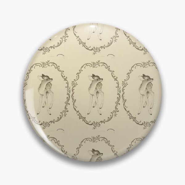 Item preview, Vintage Fawn Illustration – Elegant Deer Art with Ornate Floral Frame designed and sold by xWhimsyDreamsx.