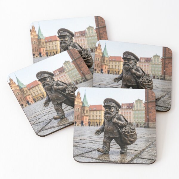 Item preview, Postal Worker Gnome Art Print – Charming Mailman Gift, Poland Travel Decor designed and sold by Purrfecta.